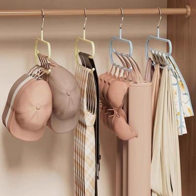 Verstellbare Hutaufhänger für die Wand Mehrzweck-Hakenleiste & Kappen-Schrank-Organizer, Perfekte Aufbewahrungslösung für Baseballkappen