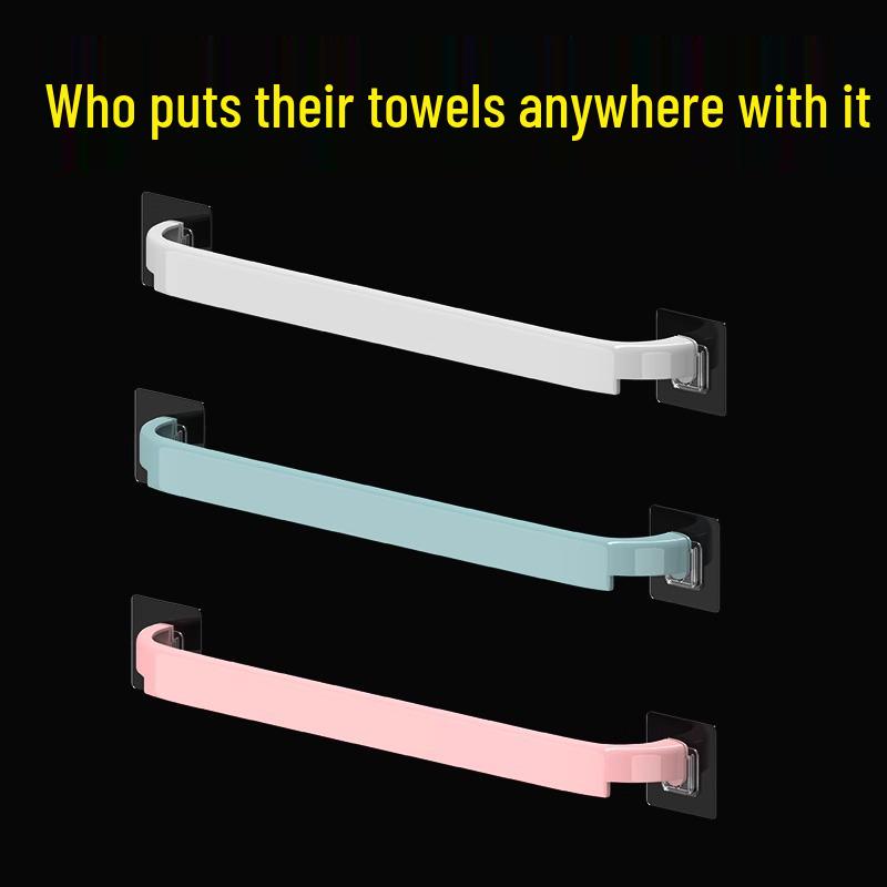 Punch-Free Wall-Mounted Bathroom Shoe Rack: Draining Slipper Holder Behind Door.