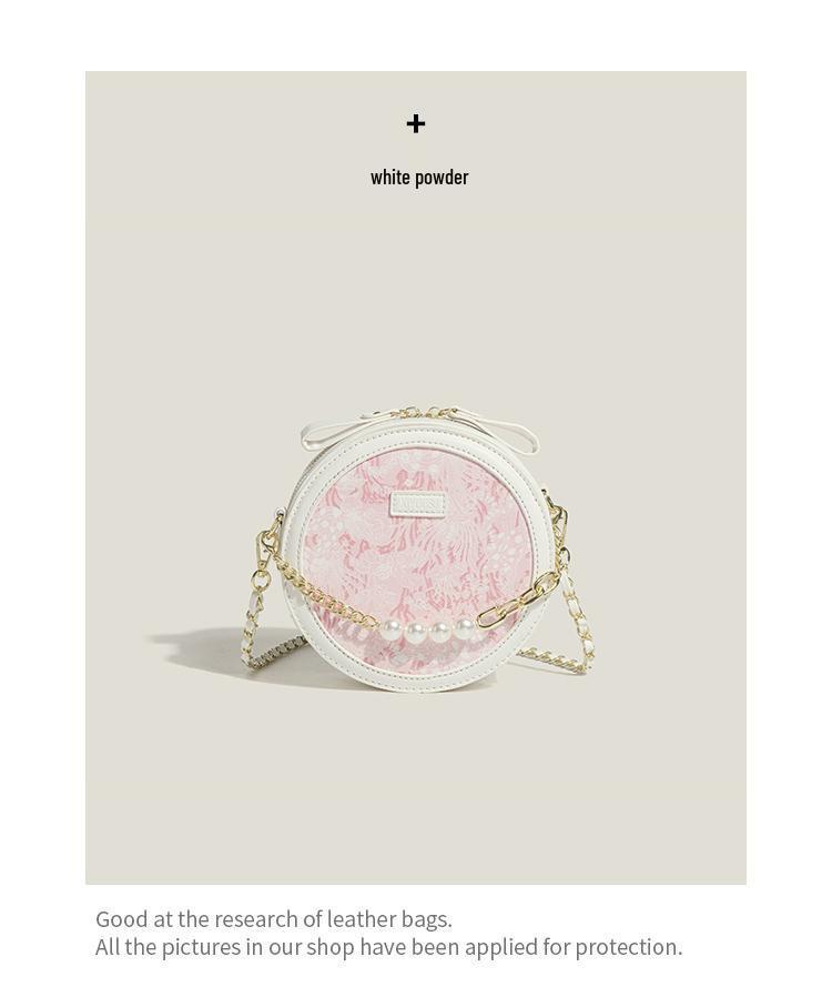 2024 Spring/Summer Women's High-Quality Round Crossbody Bag