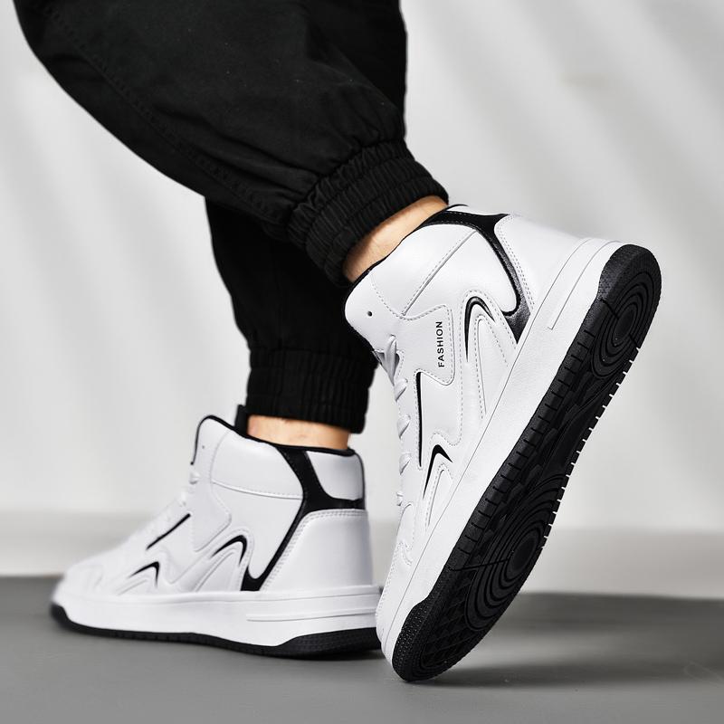 36-48 Podzim a Zima Kožené nudle Pánské Ležérní Gumové ovčí boty Velké velikosti Dámské vysoké sportovní boty