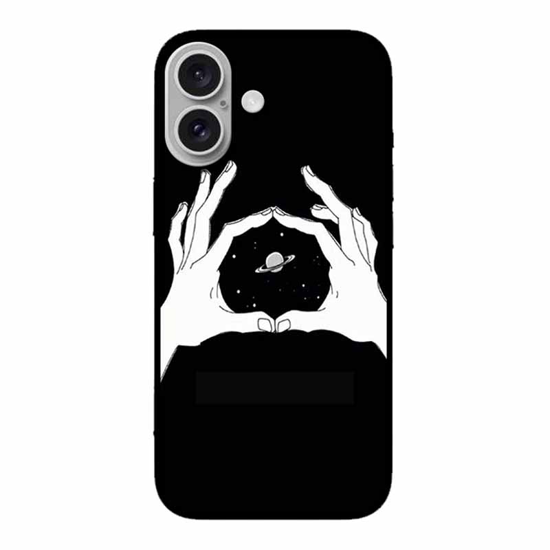 For Iphone 17 5G Case 2025 6.3" Bag Flowers Black TPU Silicone Soft Back Cover For Iphone 16 Plus 17 Phone Case Shockproof Shell