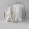 Santa Silicone Mold DIY Crafts Plasters Mold Scented Candle Mold DIY Table Ornament Mould Epoxy Resin Mold Nonstick
