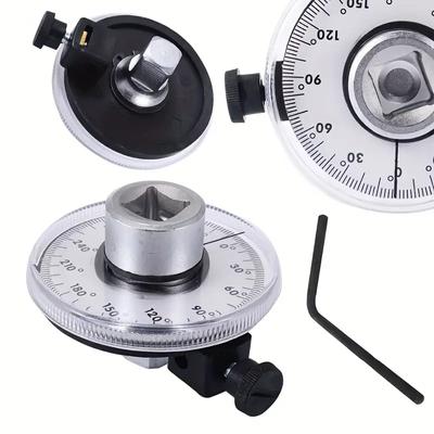 Torque Wrench Angle Gauge Tools 60 Degree 1/2 Inch Adjustable Drive Torque Gauge Wrench Kit Torsion Angle Gauge
