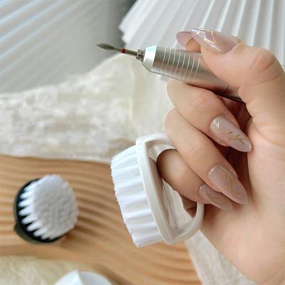 Pennello per Pulizia Nail Art Professionale Fibbia per Dita Pennello per Trucco Pennello per Polvere Unghie Strumenti Specializzati per Manicure