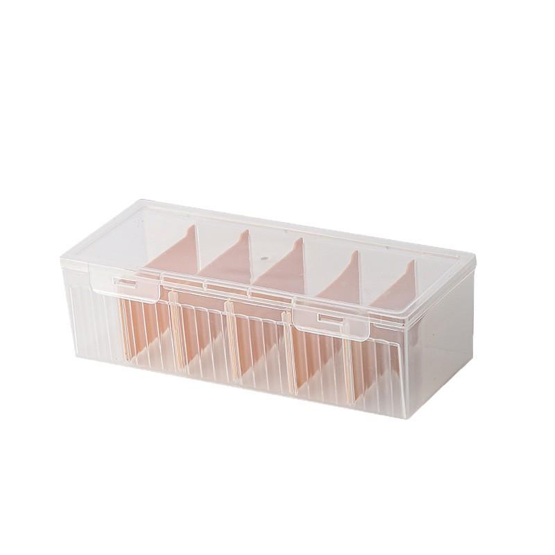 Japanese Card Storage Box - Large Capacity, Dustproof, Divided, Transparent