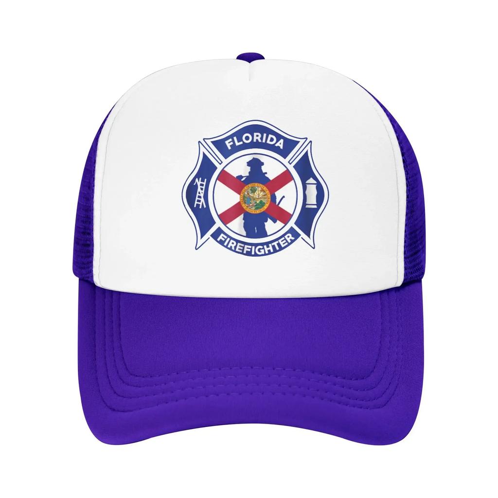 Florida Fire Department Hero Firefighters Pool Party Mesh Baseball Caps For Mens  Spring Male Beach Sunscreen Hats Snapback Cap