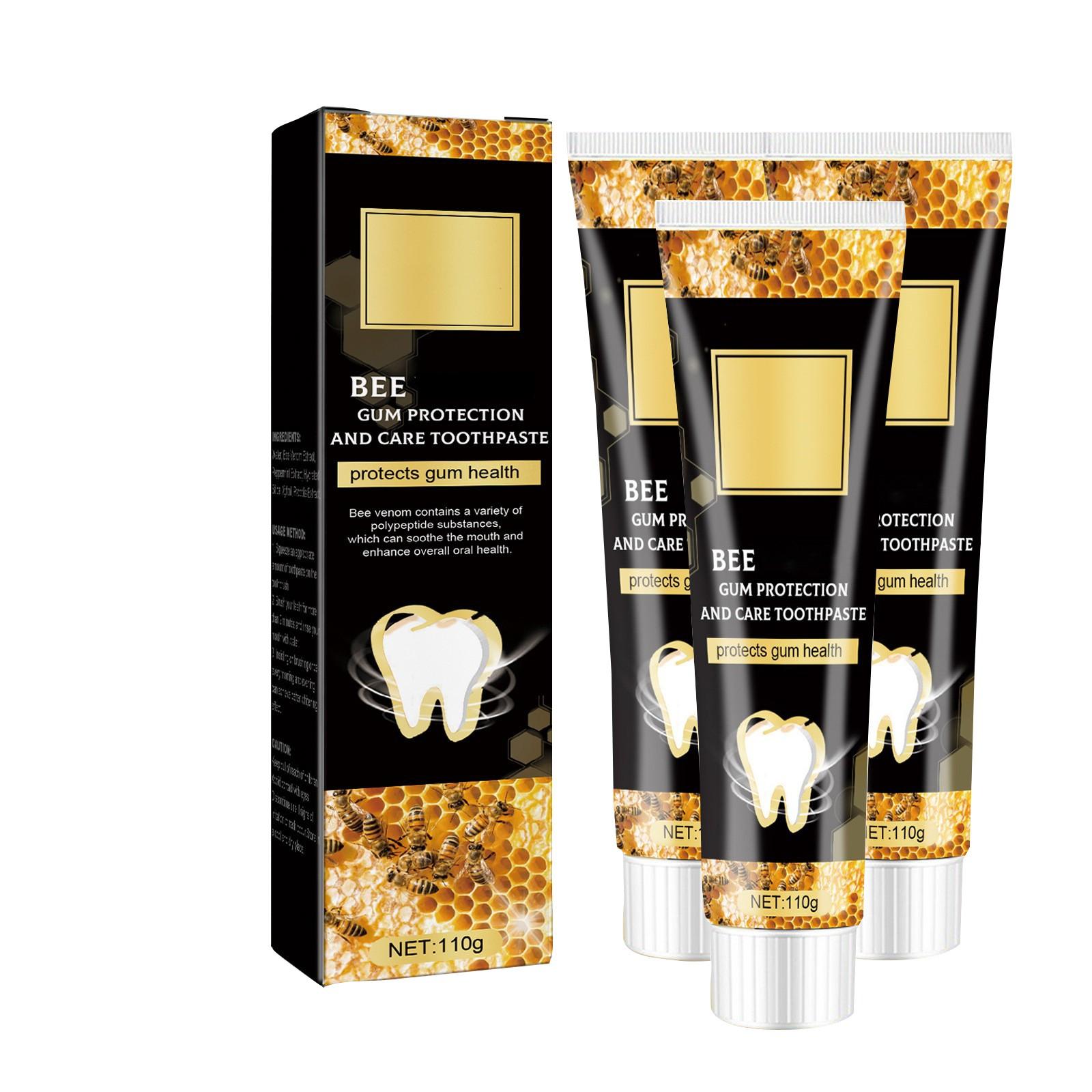 

Зубная паста Bee Gingival, глубоко очищающая зубные пятна, зубоцидная капа, удаление зубных пятен, отбеливающий усилитель зубов 110 г One Size