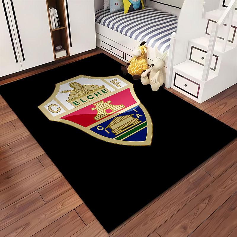 Elche CF Logo Design Carpet suitable as a non-slip mat for the living room or bedroom sofa