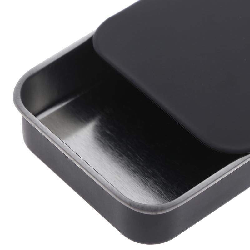 Small Metal Tin With Sliding Lid Sweets Lip Balm Beard Wax Cream Pills 8X5X1.5Cm