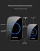 Dual Wireless Waterproof Doorbell with Flash Alerts - Battery Powered, No Plug Needed