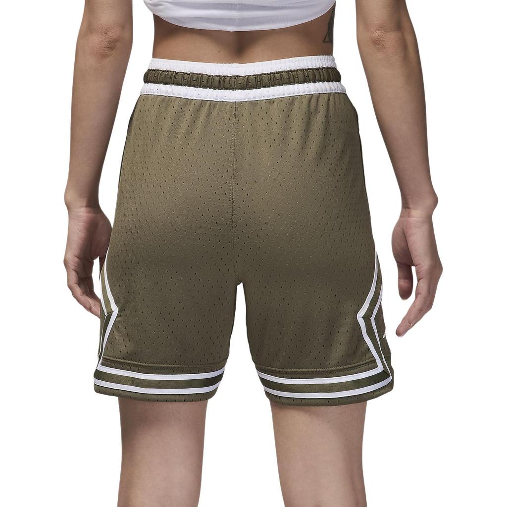 New Jordan SportDri-FIT Diamond FW24 Casual Shorts Men's Medium Olive Green/White DX1488-222
