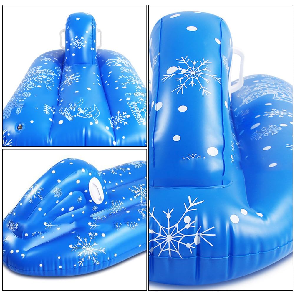 Ciieeo Snow Tube for Kids, Cold-Resistant PVC, Inflatable Sled for Snow Play, Snowboarding, Sliding, Tubing, Winter Outdoor Activities