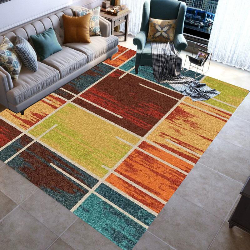 Geometric Modern Rugs Area Carpet Non-slip Floor Mat Door Family Bedroom Carpet Indoor Children's Play Throwing Yoga Mats