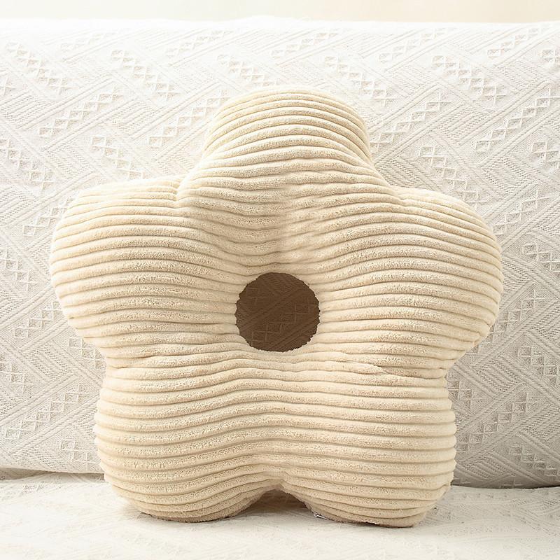 Flower U Cloud Shaped Plush Pillow Toy Cushion For Home Lounge Comfort Gift