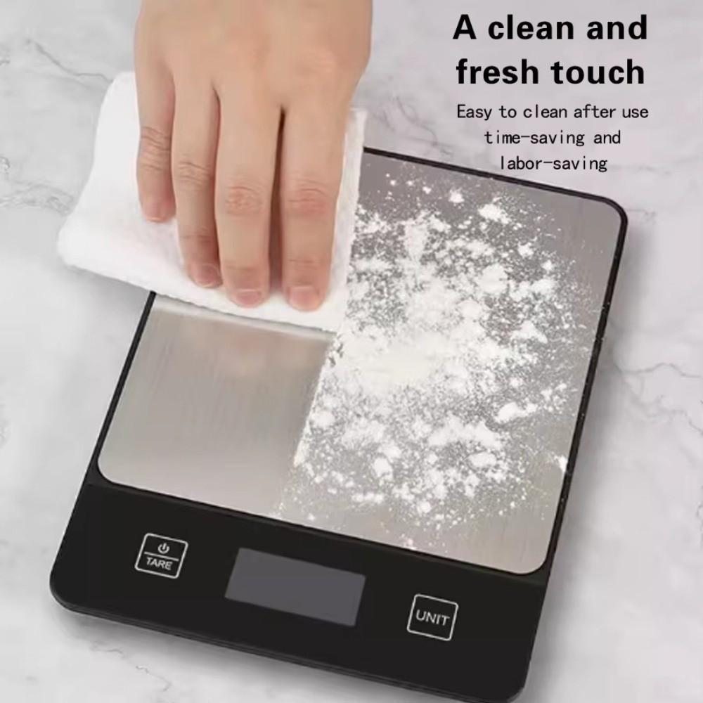 Stainless Steel Gram Scale Digital Display Kitchen Scale Easy To Clean Baking Scale  Food Measuring