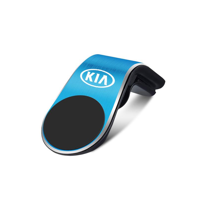 1 szt. Modny samochodowy magnetyczny uchwyt na telefon GPS w kształcie litery L, dedykowany do samochodu, emblemat dla KIA K5 K9 Sorento Ceed Sportage Carnival Stinger Forte Niro Cadenza