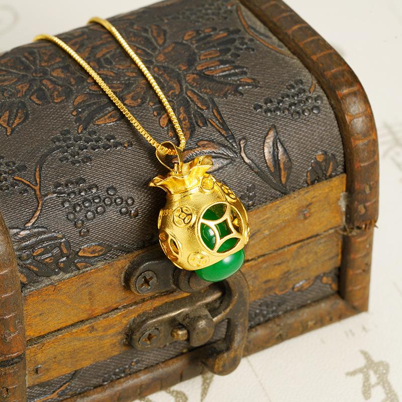 Lucky Bag Gourd Women's Retro National Fashion Jewelry Necklace Pendant