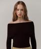 ELLIOTI Fold Neck Knit Ts_3Color
