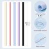 12.2” Silicone Straws Reble for Stanley/Simple Modern/Meoky 30 oz 40 oz Tumbler, 5 Pack Reble Long Rubber Drinking Straw for 64 oz Water Bottle,
