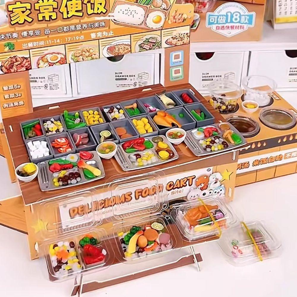 3D Mini Fast Food Model Toy Creative Cooking Interactive Toys  Doll House Kitchen