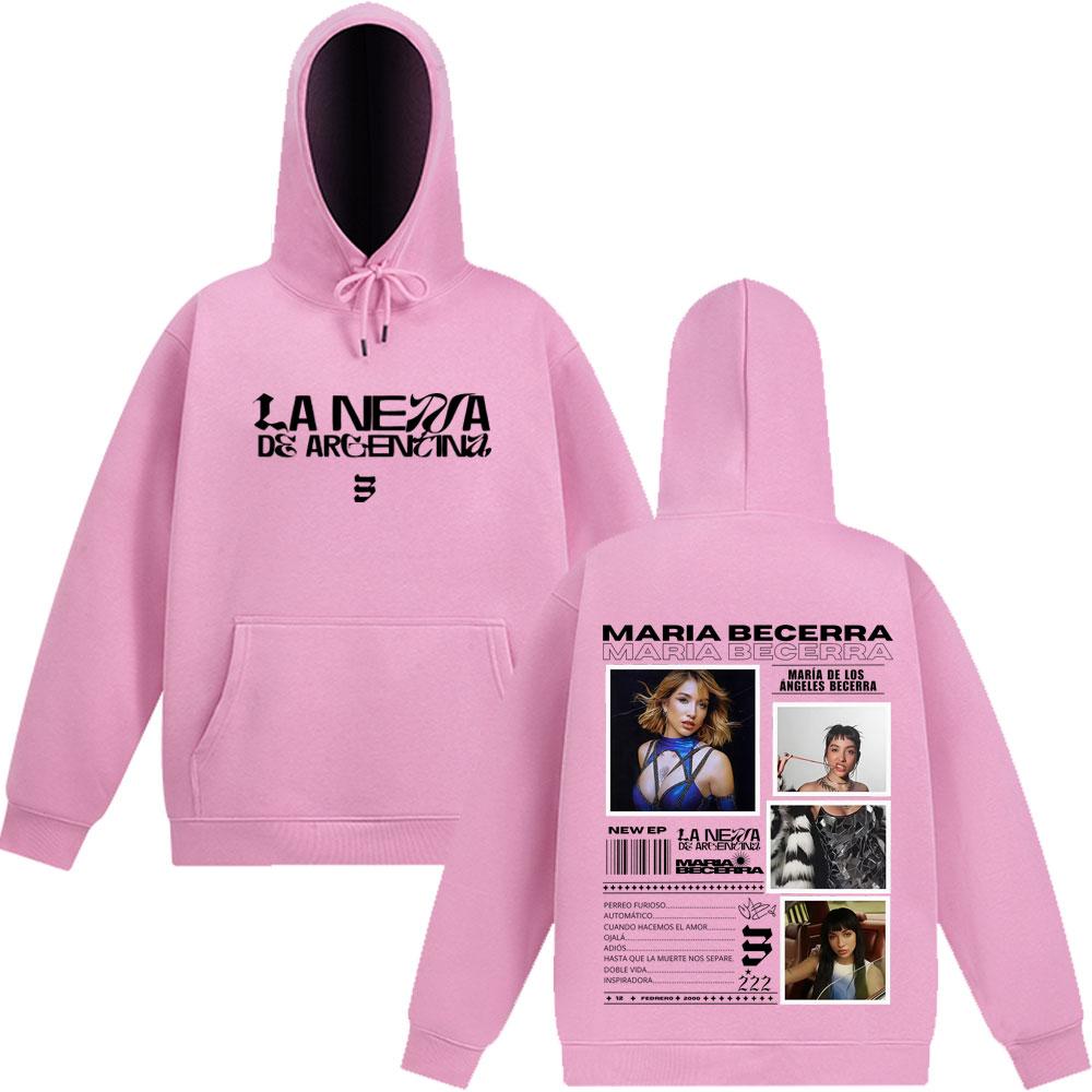 Singer Maria Becerra La Nena Album  Tour Print Hoodie Men Women Fashion Clothing Pullover Winter Loose Fan Gift Sweatshirt