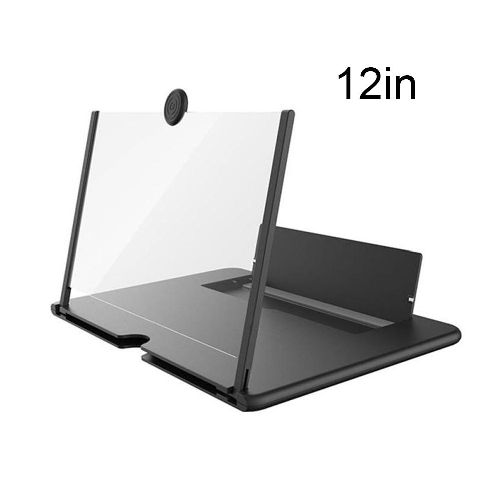12 Inch Screen Amplifier 3D Folding Screen Magnifier Universal Mobile Phone Video Magnifying Glass Bracket Screen Enlarger Stand