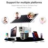 4G Solar-Powered V380 Surveillance Camera: 6MP, Waterproof, Outdoor, PTZ.