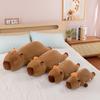 Lying Top Orange Capybara Throw Pillow Kapibara Doll Queen Bedside Pillow Plush Toy