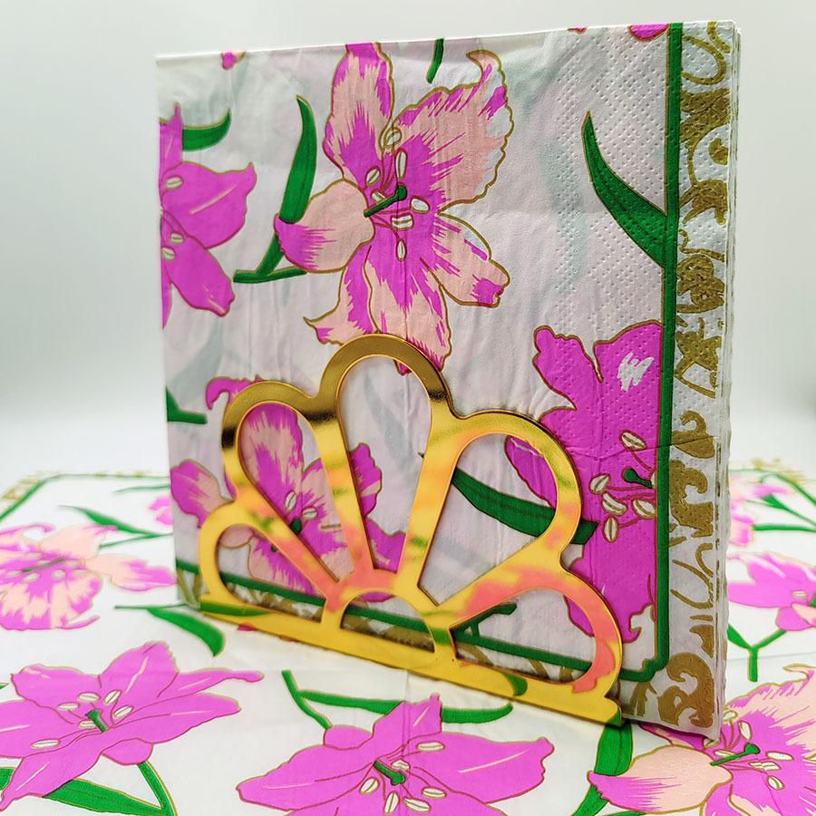 20pcs/pac Floral Printed Paper Napkins for Wedding Colorful Facial Tissues for Party Table Setting Disposable Dinner Napkins