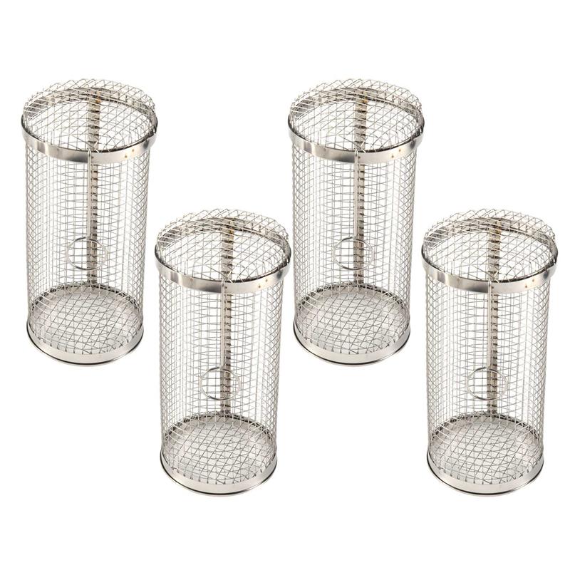 SHGO-4Pcs Stainless Steel Grill Outdoor BBQ Suppiles Non Stick Kitchen Accessory For Kitchen/BBQ