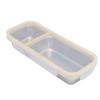 Portable Snack Container 304 Stainless Steel Sealed 2 Compartment Food Storage Container for Travel Camping Picnic
