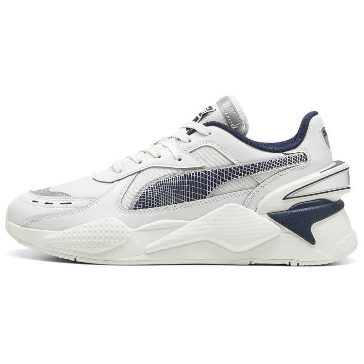 New PUMA RS X '40TH ANNIVERSARY' Slip Resistant Low Top Casual Shoes Unisex White Gray Blue 395339-01