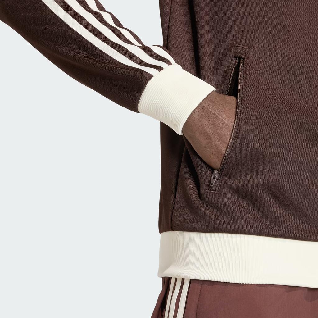 Adidas Originals Logo Striped Stand Collar Long Sleeve Slim Fit Zip Jacket Men jackets KE1665