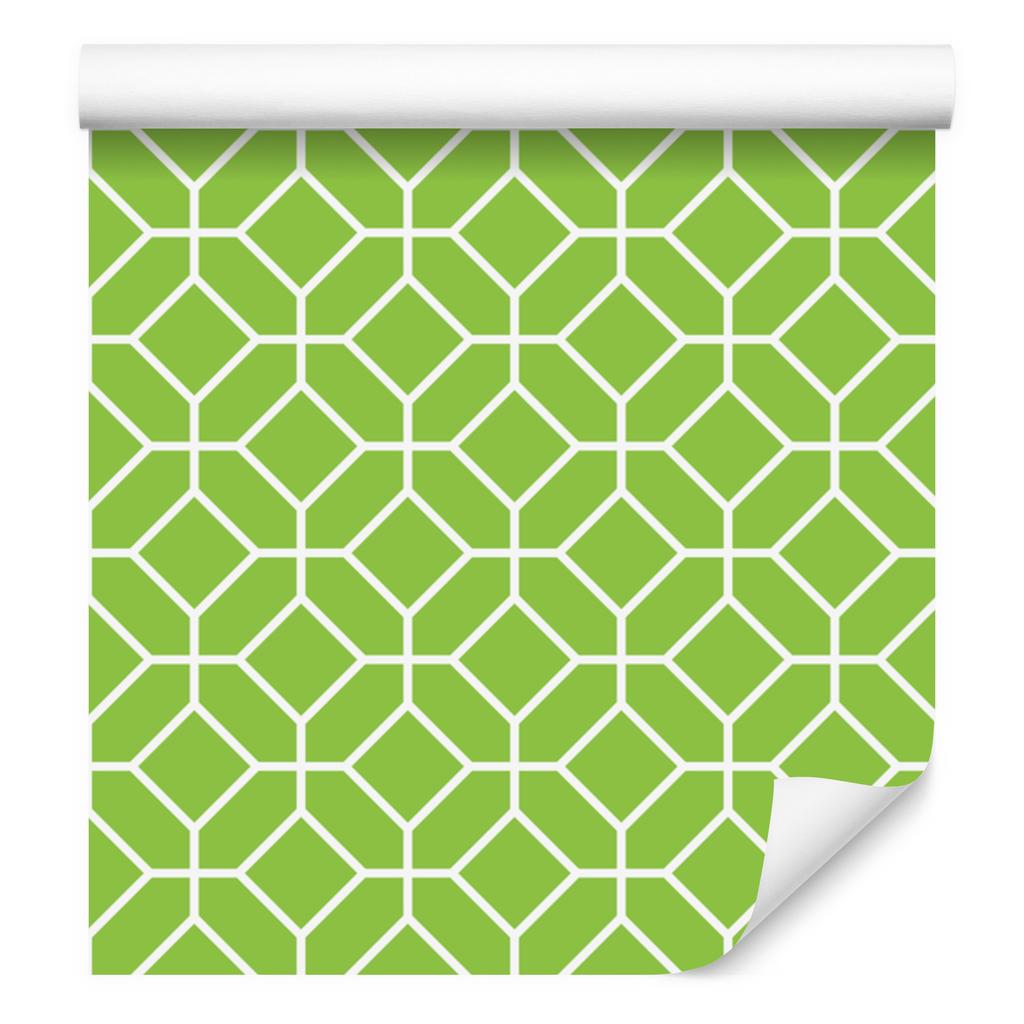 Lime Geometric Pattern Wallpaper for Living Room and Bedroom 50x1000