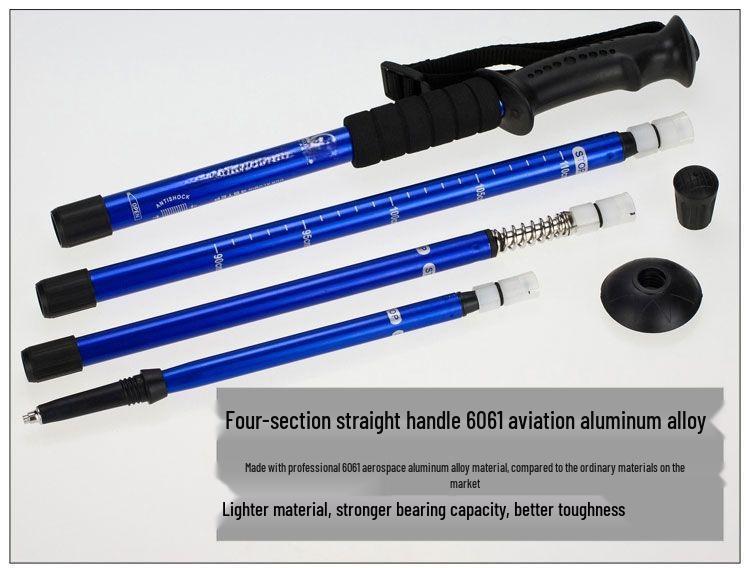 Professional Telescopic Aluminum Trekking Poles – Outdoor & Nordic Walking, Hiking, Climbing, and Mountaineering Equipment.