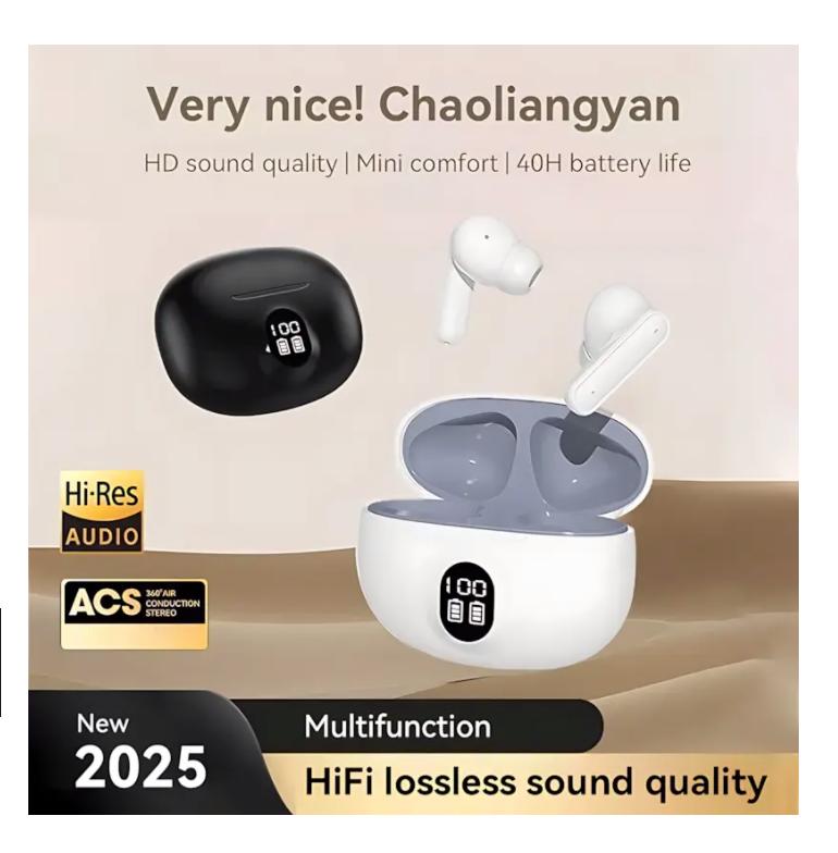 Original Bluetooth Earphone Excellent HIFI Quality TWS Wireless Earbud Smart LED Display Touch Control For Realme Xiaomi Headset