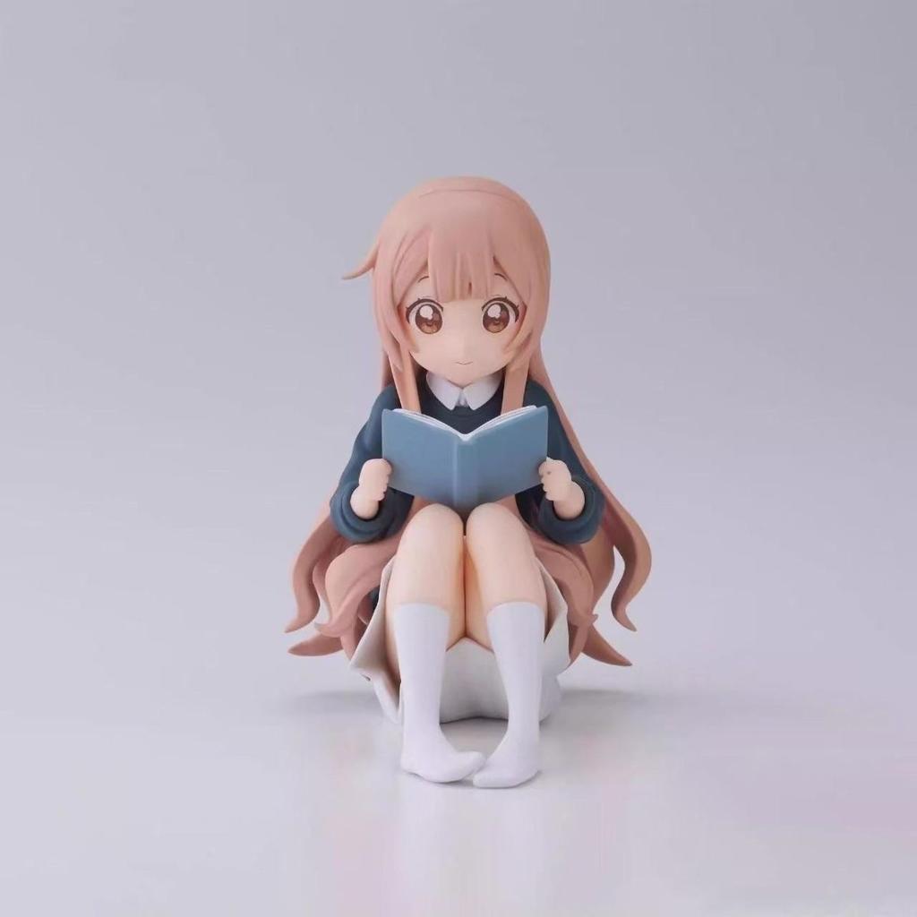 Girl Reads Books Noodle Stopper Sitting Position Action Figure Toy Anime Collectible Model Doll