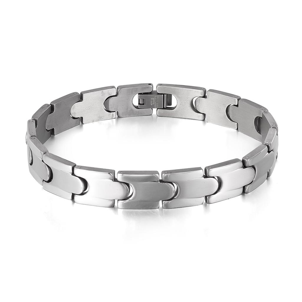 Stainless Steel Bracelet Men's Versatile Creative Design Photosensitive Surface Titanium