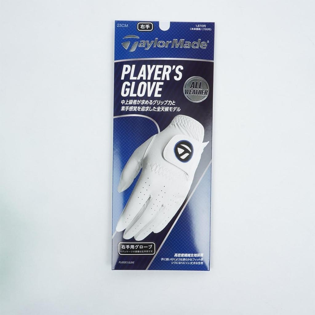 TAYLOR MADE Players RH Gloves White Size:23 Men's Golf Gloves
