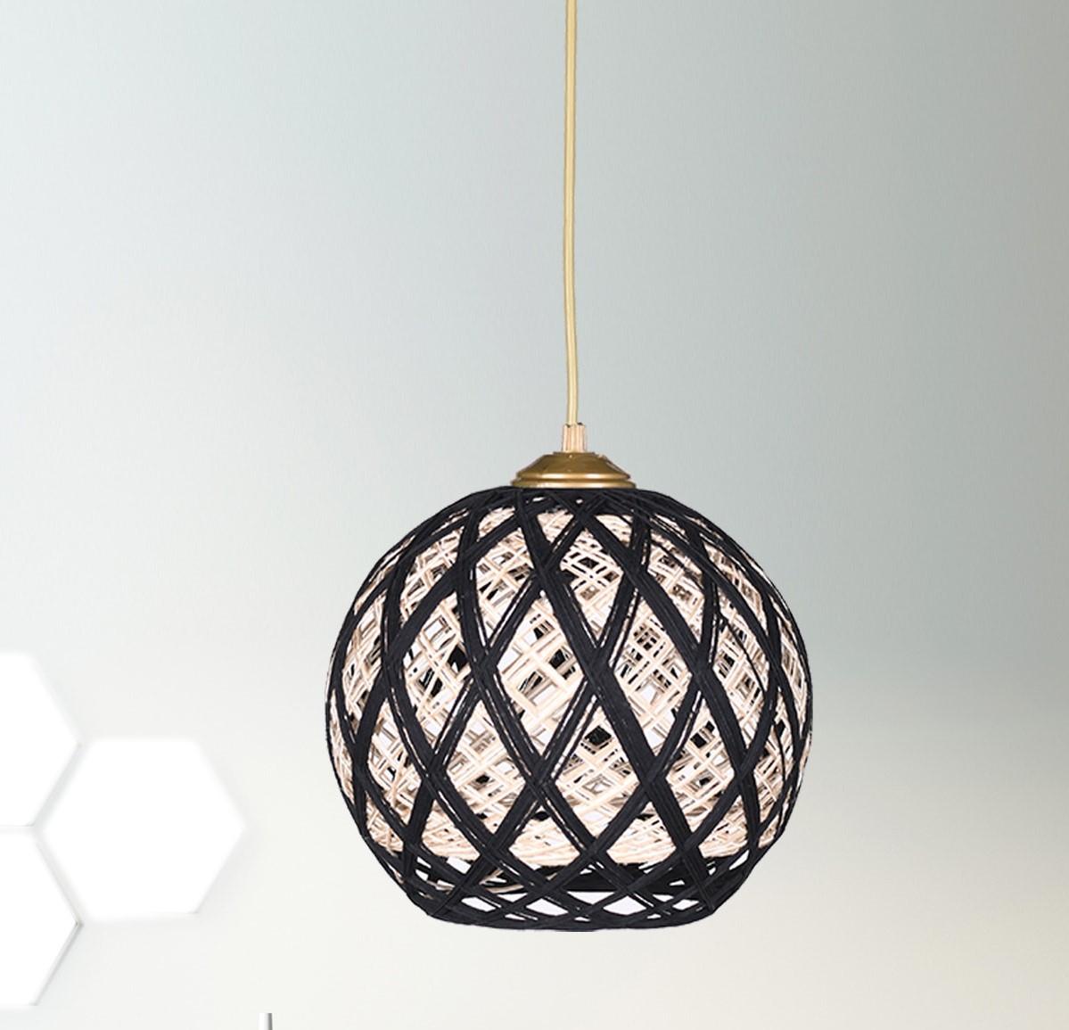 

Золотисто-черная люстра с двойной оберткой