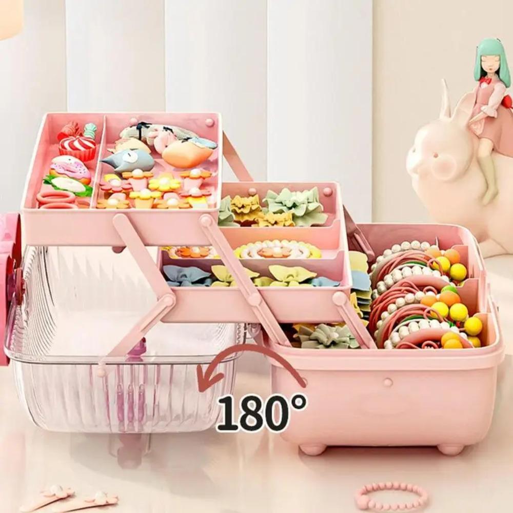 Multi-layer Hairpin Storage Box Waterproof Card Storage Box Cute Hair Accessories  Children
