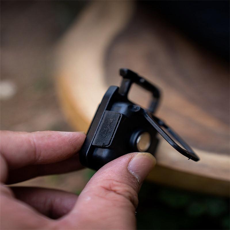 Strong Light Portable Mini Keychain Small Flashlight Charging Camping Work Light Multifunctional Auto Repair Portable Light LED