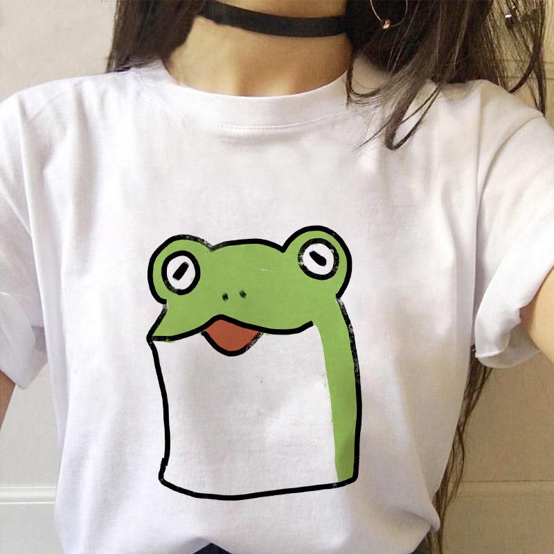 Ladies Summer Tshirt Womens Graphic Top Tshirts Female Basic White 2025 News Short Sleeve Cartoon Kawaii Print Cute Tops Tshirts