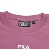 FILA Original Simple Classic Retro Casual Versatile Comfortable Split Solid Color Knitted Short Sleeve Dress Women dresses Brick-Red F51W629312FWI