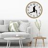 10inch Creative Wood Silent Wall Clock Fashion Decoration Digital Clock for Bedroom Study Office Coffee Shop Bar Counter