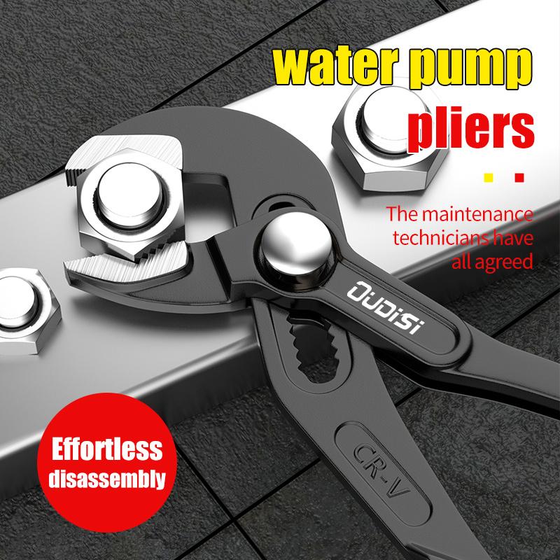 1 buc clește pompă de apă multifuncțional, chei universale cu deschideri mari care pot fi ajustate rapid, cheie pentru încălzitor de apă