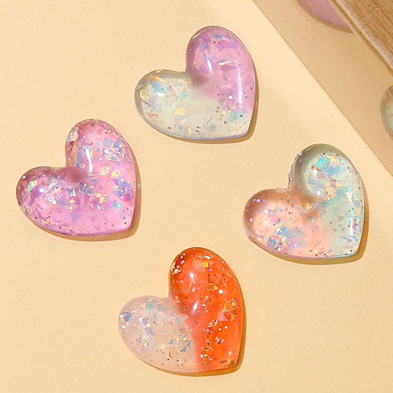 In Stock: Heart-Shaped Resin Jewelry & Accessories for DIY - Earrings, Pendant, Phone Case, Slippers & More