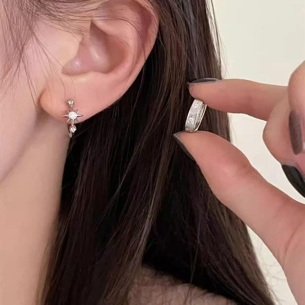 Galaxie Hexagramm Luxusohrringe - Elegante Kühle Stil Ohr Manschetten für Damen