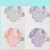 Baby Cotton Romper With Air Layer For Newborns Safe Breathable Infant One Piece For Spring Autumn