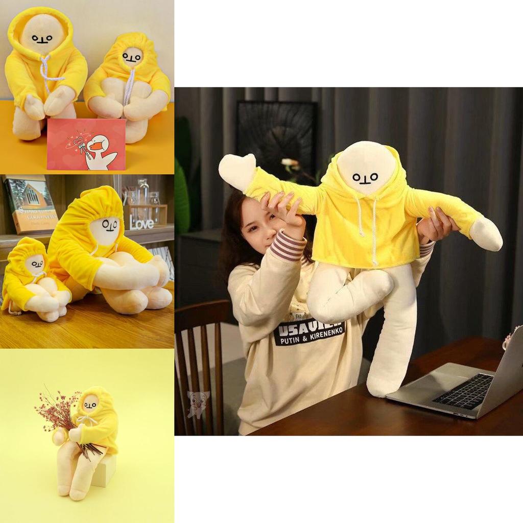 Stuffed Man Banana Toy Doll Plush Stress Reliever Anime Plushie Pillow Stuff Anime Plushie